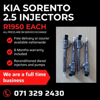 Kia Sorento 2.5 Injectors For Sale With