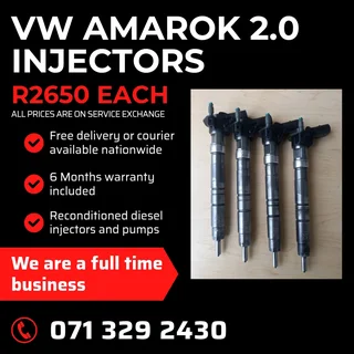 Vw Amarok 2.0 Injectors For Sale With Warranty