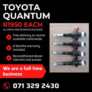 Toyota Quantum 2.5 Injectors For Sale With Warranty Included