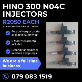 Hino No4c Injectors For Sale With Warranty Included