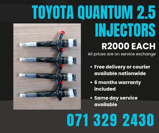 Toyota Quantum 2.5 Injectors For Sale With Warranty Included