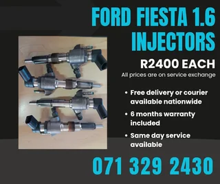Ford Fiesta 1.6 Injectors For Sale With Warranty Included