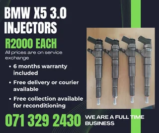 BMW X5 3.0 INJECTORS FOR SALE WITH WARRANTY INCLUDED