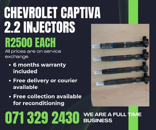 Chevrolet Captiva 2.2 Injectors For Sale With Warranty Included