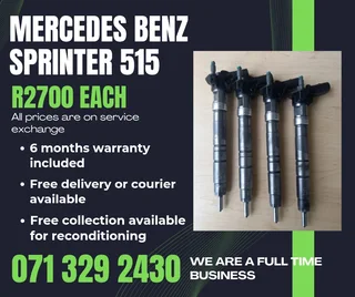 Mercedes Benz Sprinter 515 Injectors For Sale With Warranty