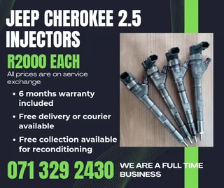 Jeep Cherokee 2.5 Injectors For Sale With Warranty