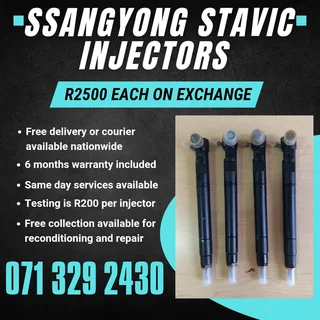Ssangyong Stavic Injectors For Sale With Warranty Included