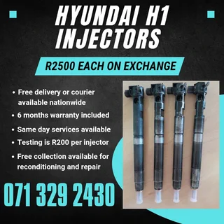Hyundai H1 Injectors For Sale With Warranty Included