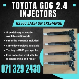 Toyota Gd6 2.4 Injectors For Sale With Warranty