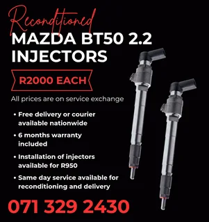 Mazda Bt50 2.2 Injectors For Sale With Warranty