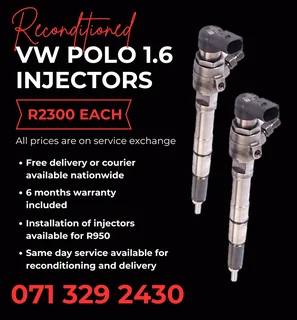 Vw Polo 1.6 Injectors For Sale With Warranty Included