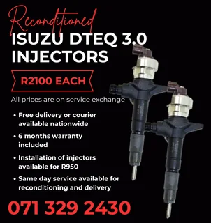 Isuzu Dteq 3.0 Injectors For Sale With Warranty
