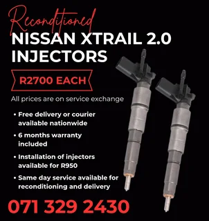 Nissan Xtrail 2.0 Injectors For Sale With Warranty