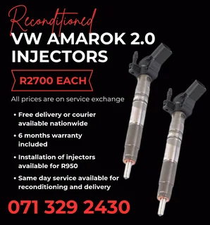 Vw Amarok 2.0 Injectors For Sale With Warranty