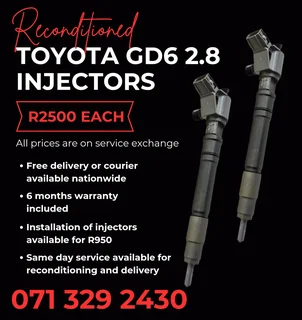 Toyota Gd6 2.8 Injectors For Sale With Warranty