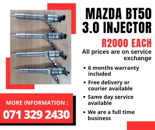 Mazda Bt50 3.0 Injectors For Sale With Warranty