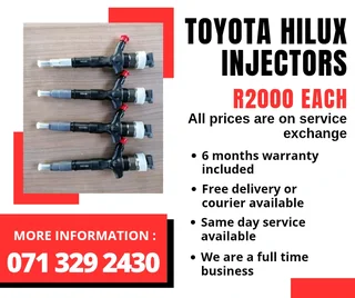 Toyota Hilux Injectors For Sale With Warranty