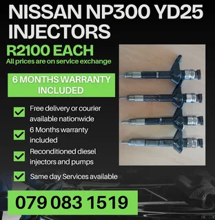 Nissan Np300 Yd25 Injectors For Sale With Warranty