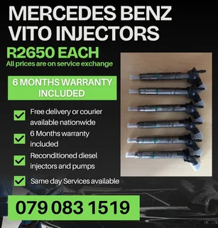 Mercedes Benz Vito Injectors For Sale With Warranty