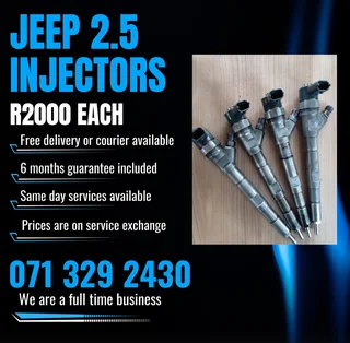 Jeep 2.5 Injectors For Sale With Warranty