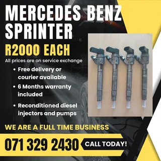 Mercedes Benz Sprinter Injectors For Sale With Warranty