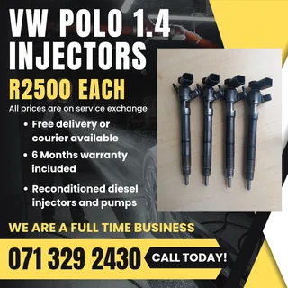 Vw Polo 1.4 Injectors For Sale With Warranty Included
