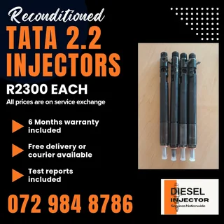 Tata 2.2 Injectors For Sale With Warranty Included