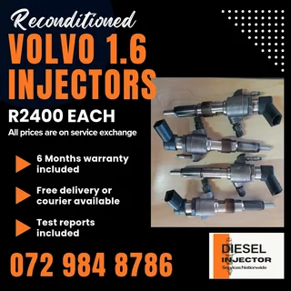 Volvo 1.6 Injectors For Sale With Warranty Included