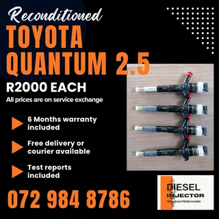 Toyota Quantum 2.5 In Injectors For Sale With Warranty