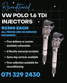 Vw Polo 1.6 Tdi Injectors For Sale With Warranty Included
