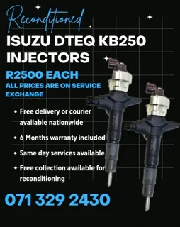 Isuzu Dteq Kb250 Injectors For Sale With Warranty