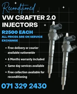 Vw Crafter 2.0 Injectors For Sale With Warranty Included In