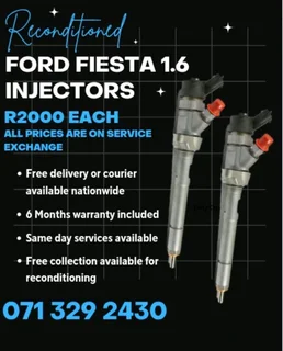 Ford Fiesta 1.6 Injectors For Sale With Warranty