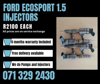Ford Ecosport 1.5 Injectors For Sale With Warranty Included