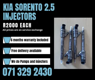 Kia Sorento 2.5 Injectors For Sale With Warranty