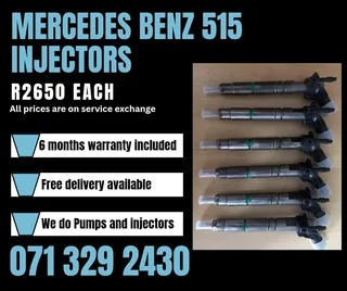 Mercedes Benz 515 Injectors For Sale With Warranty Included