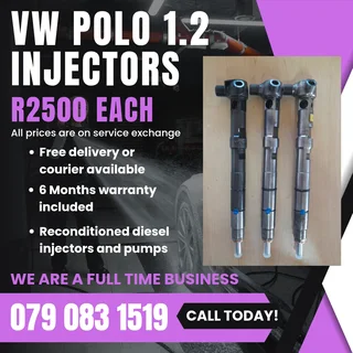 Vw Polo 1.2 Injectors For Sale With Warranty Included