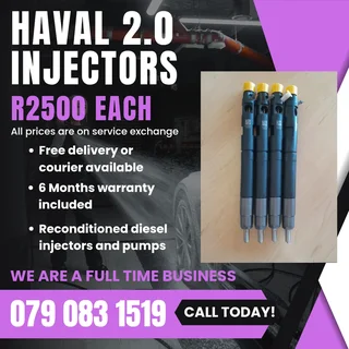 Haval 2.0 Injectors For Sale With Warranty