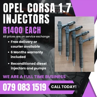 Opel Corsa 1.7 Injectors For Sale With Warranty Included In