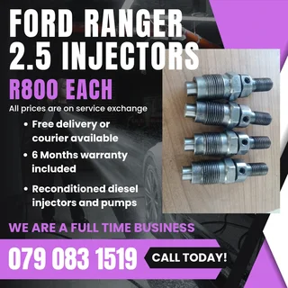 Ford Ranger 2.5 Injectors For Sale With Warranty Included