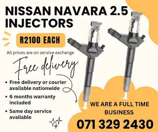 Nissan Navara 2.5 Injectors For Sale With Warranty Included