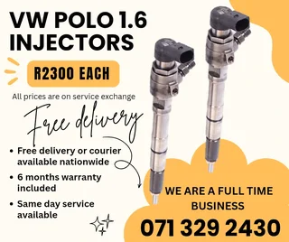 Vw Polo 1.6 Injectors For Sale With Warranty Included