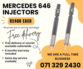 Mercedes Benz 646 Injectors For Sale With Warranty Included