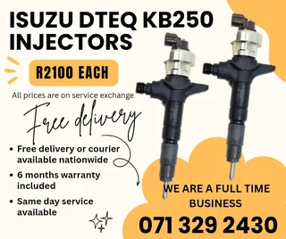 Isuzu Dteq Kb250 Injectors For Sale With Warranty Included