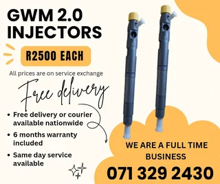 Gwm 2.0 Injectors For Sale With Warranty