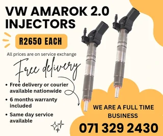 Vw Amarok 2.0 Injectors For Sale With Warranty Included