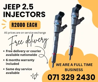Jeep 2.5 Injectors For Sale With Warranty Included