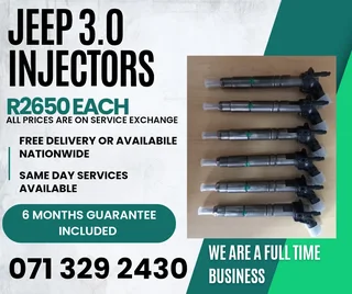 Jeep 3.0 Injectors For Sale With Warranty Included