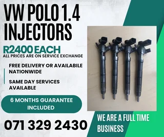 Vw Polo 1.4 Injectors For Sale With Warranty Included