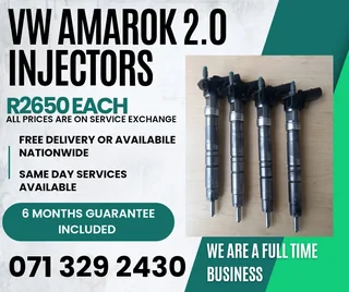 Vw Amarok 2.0 Injectors For Sale With Warranty